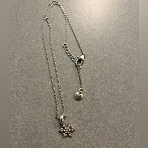 Brighton’s silver snow flake necklace